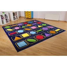 Geometric Shapes 3x3m Placemat Carpet